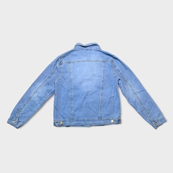 Stacey Denim Jacket Women's Size Small 100% Cotton Light Wash Jeans - Picture 2 of 8